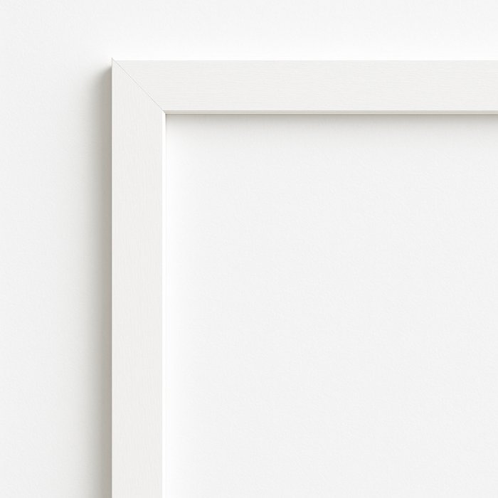 White frame corner